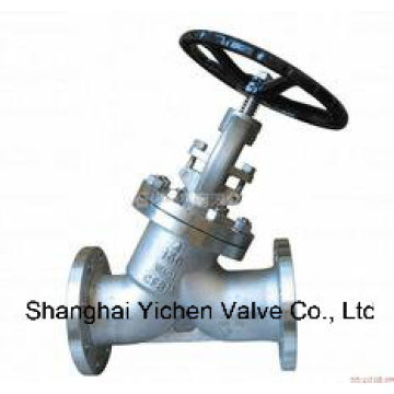 Stainless Steel Y Type Flanged Globe Valve